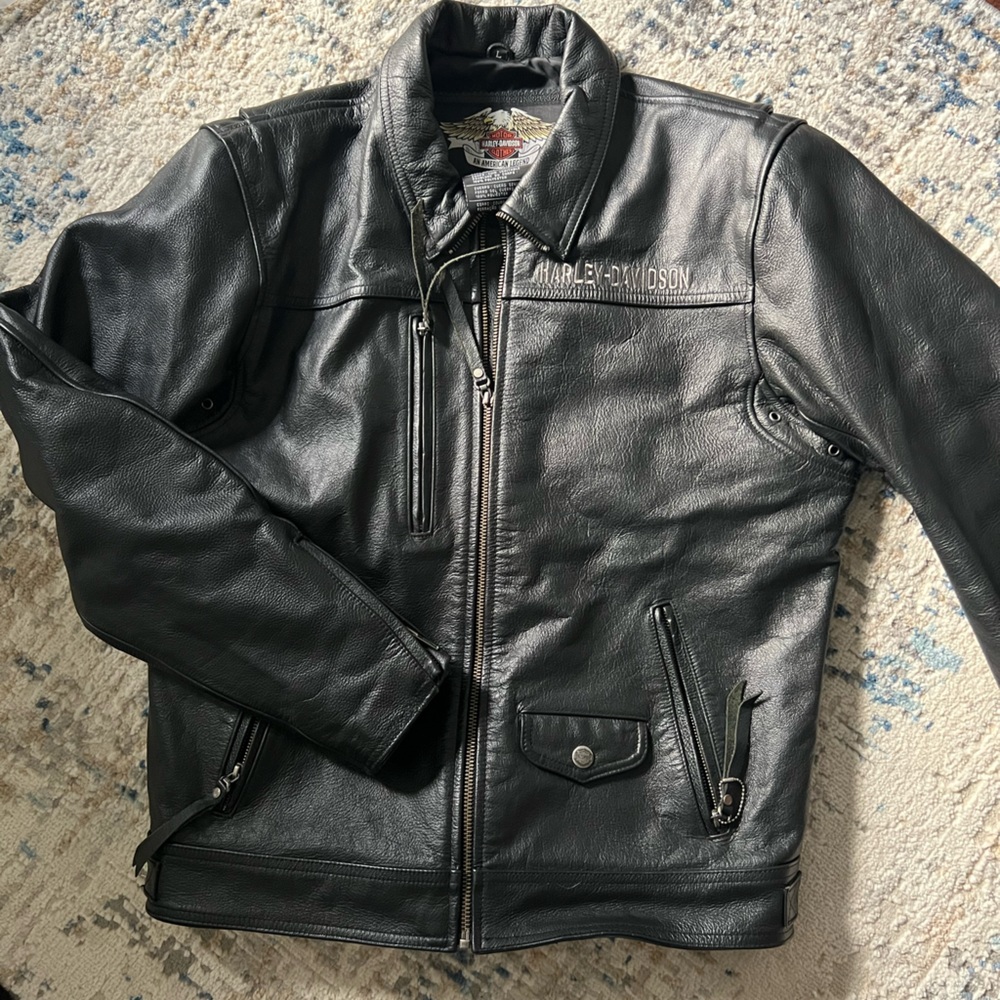 Harley-Davidson Mens Leather Motorcycle Jacket